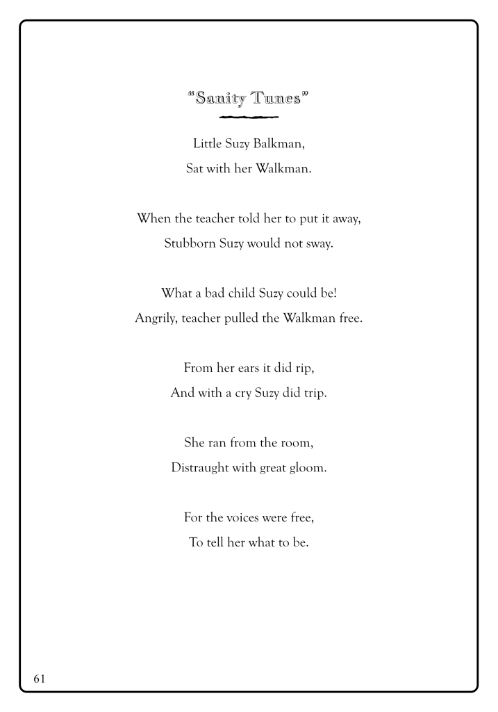 Peck Out Their Eyes: Scary Nursery Rhymes for Grown-Ups by Christina Persaud, Published by Articles of Horror Press